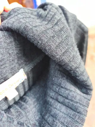 Vestido verde azulado de punto