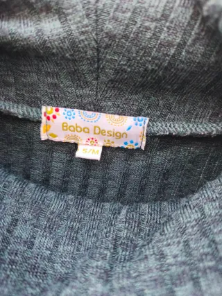 Vestido verde azulado de punto