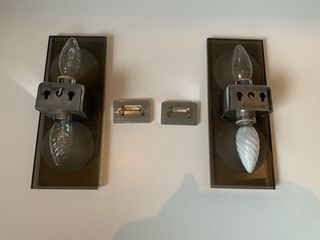 Coppia lampade Applique Vintage