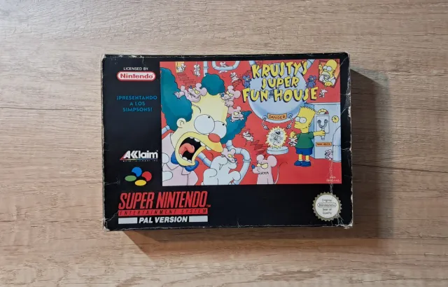 Krusty's Super Fun House PAL-ESP Super Nintendo