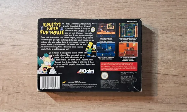 Krusty's Super Fun House PAL-ESP Super Nintendo