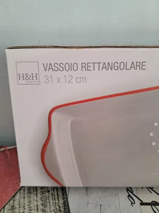 Vassoio H&H Rettangolare Ceramica Cuore