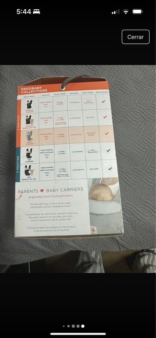 Mochila Portabebés Ergobaby