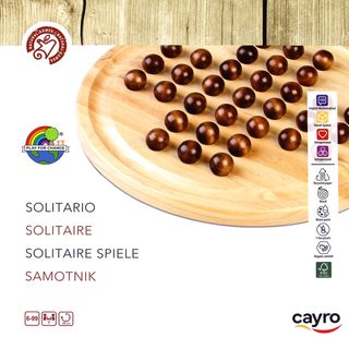 Juego Solitario Madera Natural Cayro