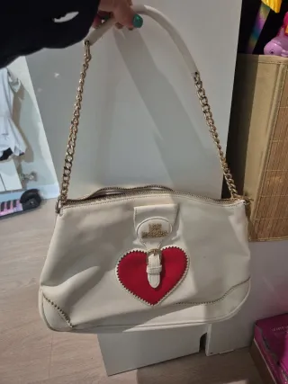 Bolso Love Moschino Corazón Rojo Blanco