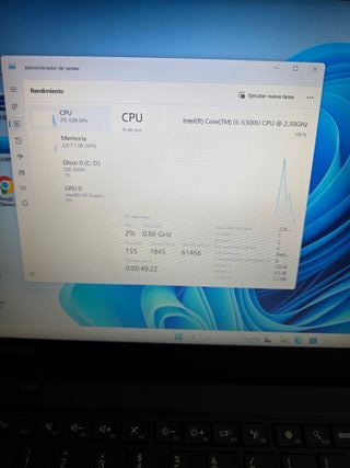 Ordenador portátil Lenovo Intel Core i5 8RAM