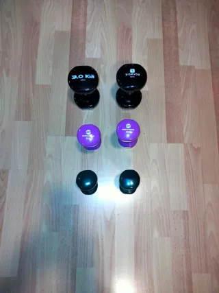 Conjunto Mancuernas 3kg, 2kg, 1kg