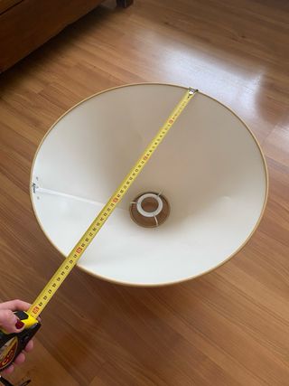 Pantalla de lámpara tela beige