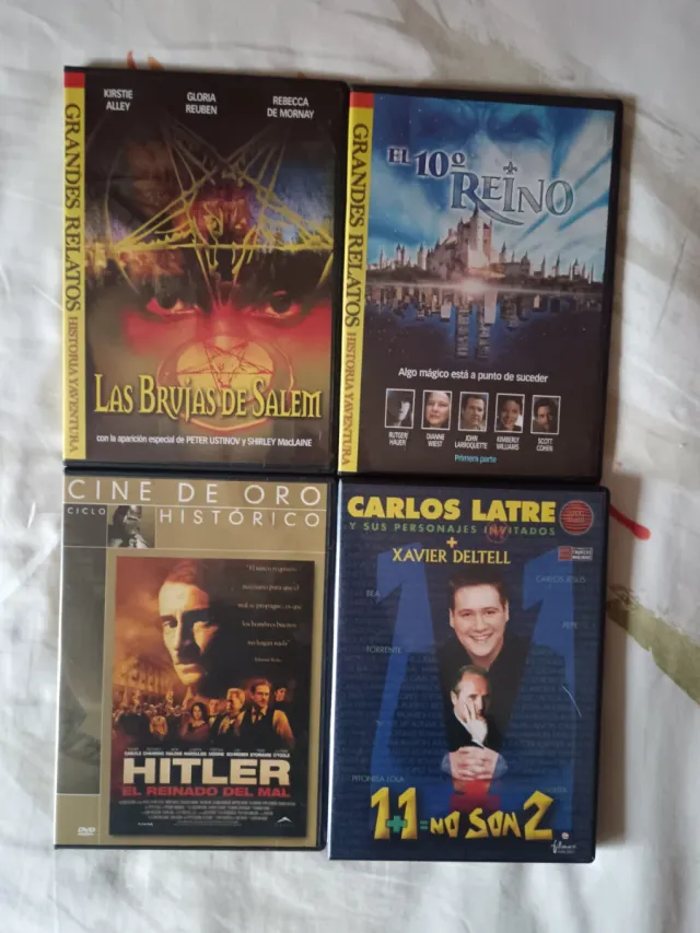 Lote 4 DVDs: Terror, Fantasía, Comedia