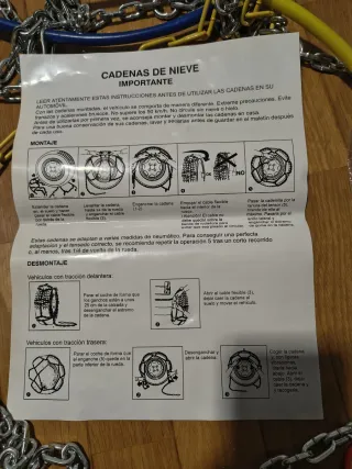 Cadenas para coche talla 40