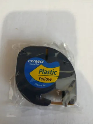 Etichette Dymo LetraTag Plastic Giallo