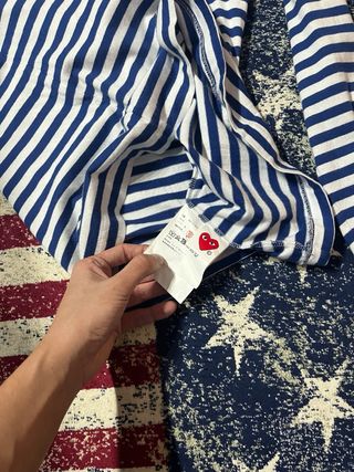 Maglia Comme des Garçons Play a righe