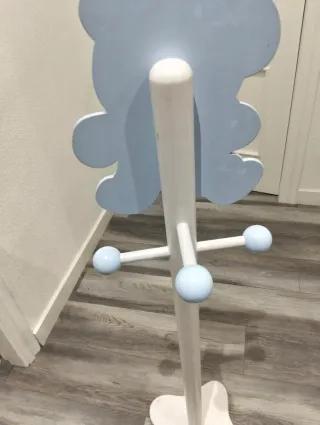 Perchero infantil oso azul