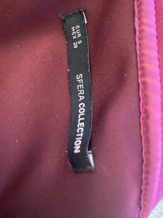 Chaqueta Sfera ante granate Talla S