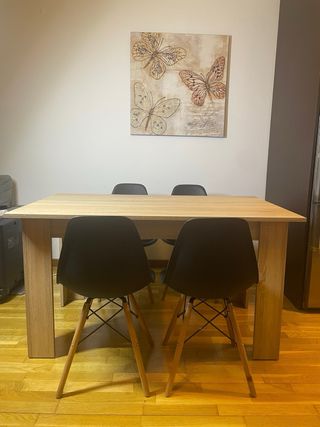 PACK MESA COMEDOR MAS 4 SILLAS