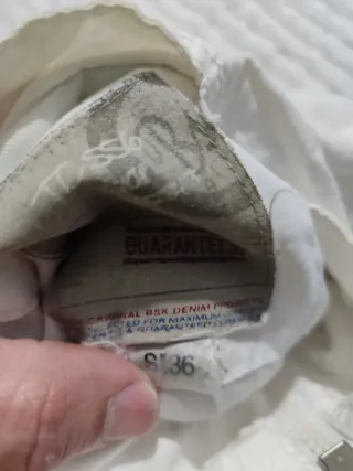 Chaqueta Bomber Blanca hombre