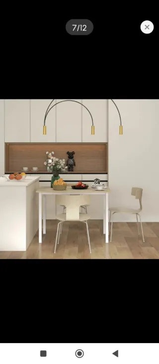 Mesa Comedor Extensible Madera y Metal