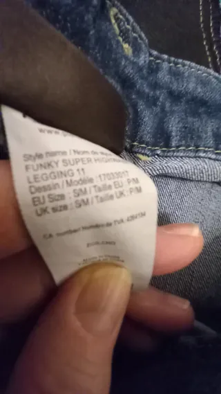 Jeans skinny vita alta tg S/M