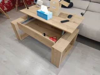 Mesa de centro de madera comedor