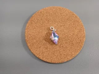 Conjunto pendientes y colgante rombo