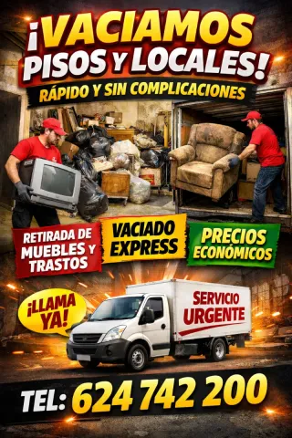 ⚡ ¡DESALOJO Y VACIADORES EXPRESS!