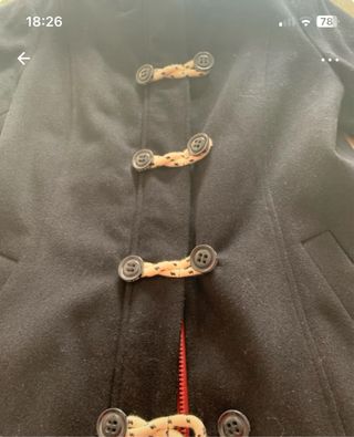 Abrigo Springfield Talla 38 Negro