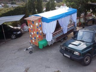 Remolque jardinera romería