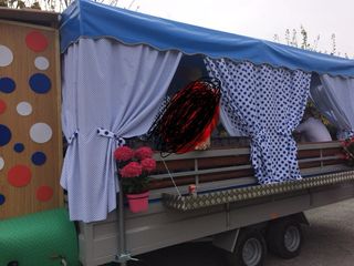 Remolque jardinera romería