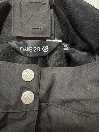 Pantalones de nieve negros con tirantes