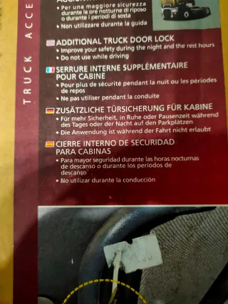 Cierre de puerta camión Renault T