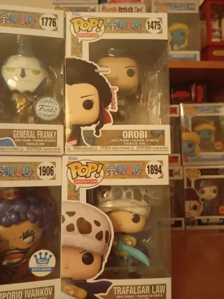 Pack 4 Funko Pop One Piece para Manuel