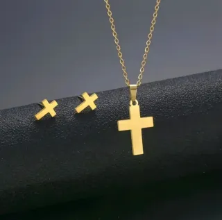 Conjunto de aço inoxidável dourado