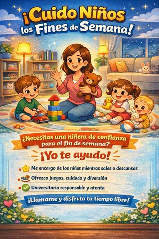 Ayuda los findes con los peques!