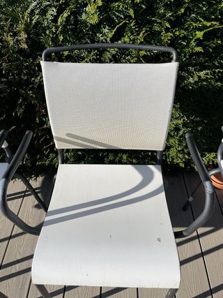 Conjunto 4 Sillas Exterior Metal