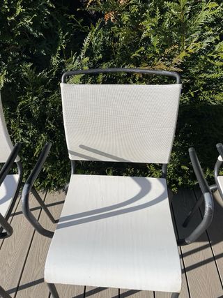 Conjunto 4 Sillas Exterior Metal