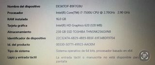 Toshiba i7 SATELLITE PRO A50 REVISADO