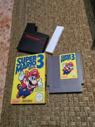 Super Mario Bros. 3 - Cartucho y Caja NES
