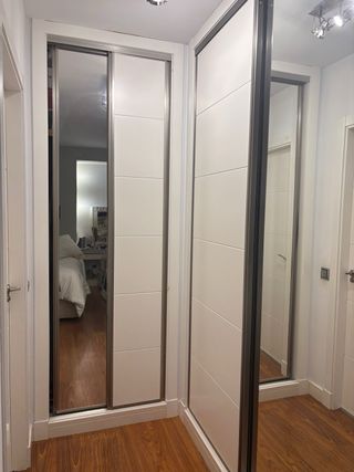 Puertas de armario lacadas en blanco