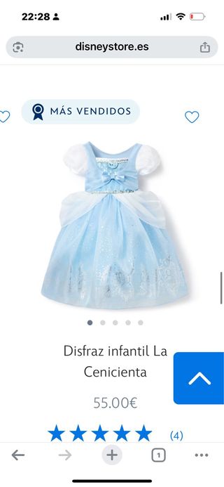 Disfraz Cenicienta Disney Baby