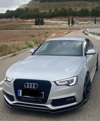 Lip Audi A5 Negro Brillo 2012-2015