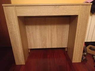 Mesa consola extensible madera