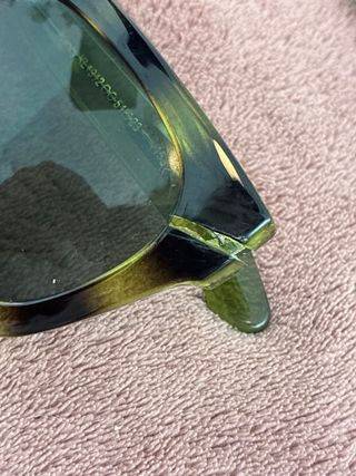 Gafas de sol tortuga verde y marrón