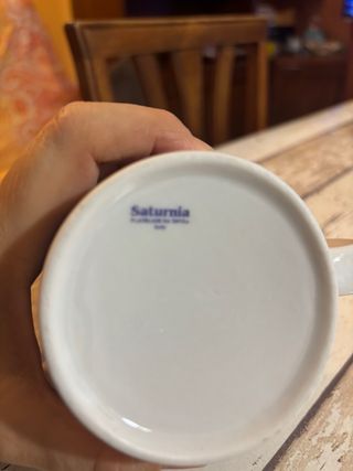 Tazza in porcellana con disegno mucca