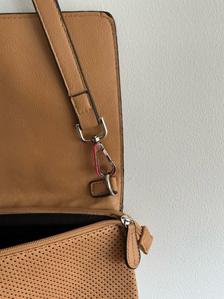 Bolso Parfois piel beige/marrón