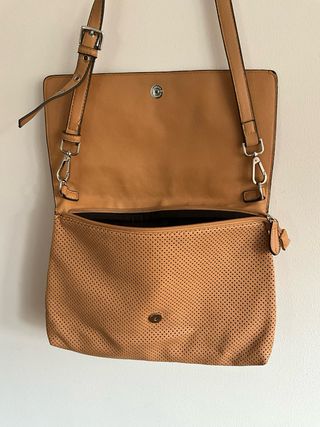 Bolso Parfois piel beige/marrón
