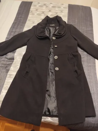 Abrigo negro talla 42