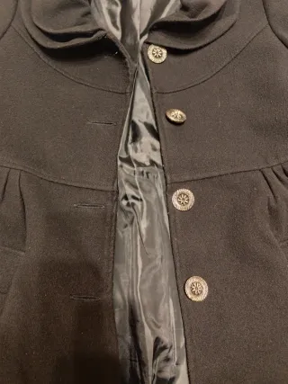 Abrigo negro talla 42