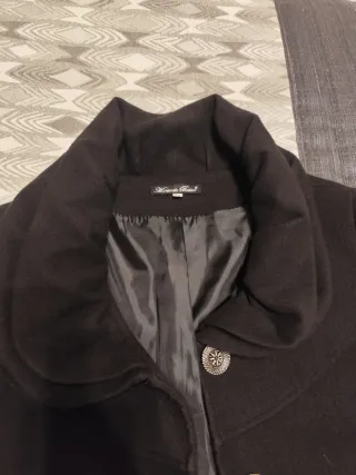 Abrigo negro talla 42