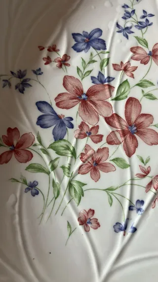 Juego vajilla japonesa 6 platos y fuente central