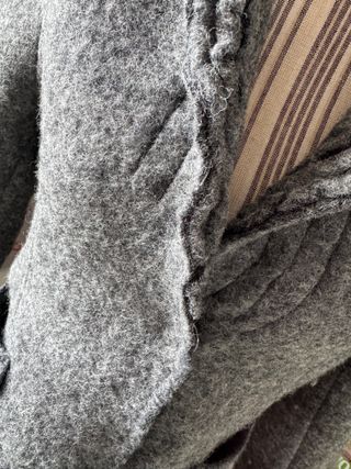 Giacca in lana cotta grigia